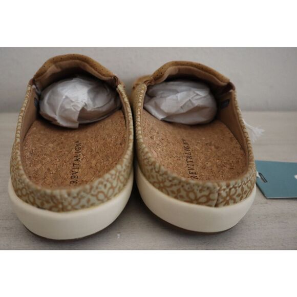 Revitalign RV1047BSG080 Women's Sz 8B Brown Sugar Siesta Suede Tile Clogs - Picture 2 of 8